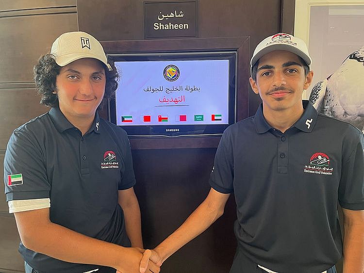 The UAE's Abdalla Al Suwaid and Mohammad Skaik 