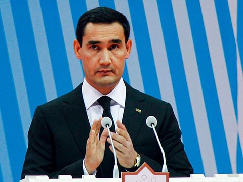 Serdar Berdymukhamedov, 40-year old son of Turkmenistan President Gurbanguly Berdimuhamedov, in a file photo.