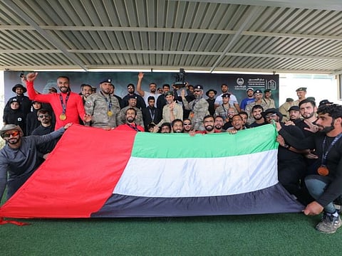 Overall champions, the Abu Dhabi Police Team A.