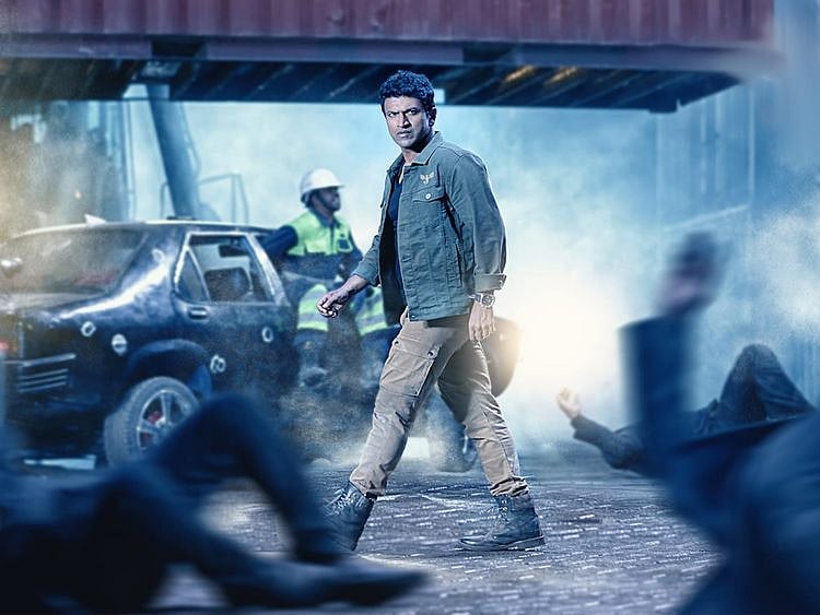 Puneeth Rajkumar in the movie 'James'