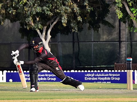 UAE batter Rohan Mustafa used all his experience to score a battling 40 against Nepal.
