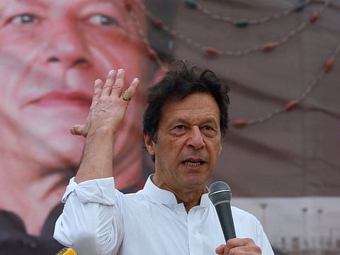 Imran Khan, chairman of the Pakistan Tehreek-e-Insaf (PTI) in a file picture. The PTI ministers said that Imran Khan has taken a stand against the “system of horse-trading, bribery, and auctions.”  