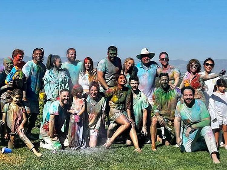 Priyanka and Nick's Holi celebrations