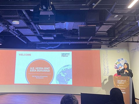 Hessa Bint Essa Buhumaid, Minister of Community Development, launched the survey at the Latvia Pavilion at Expo 2020 Dubai.