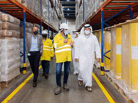 Helal Saeed Al Marri from Dubai's Department of Economy and Tourism takes a tour of the facility.
