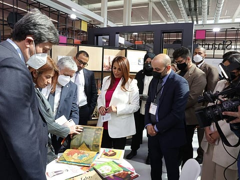 Bodour Al Qasimi during the opening ceremony at 59th Bologna Children’s Book Fair, where Sharjah is the Guest of Honour this year.   