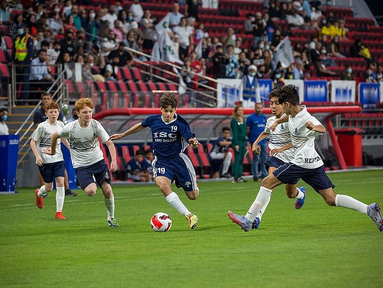 Choueifat and Repton in the ADEK Sports Cup final