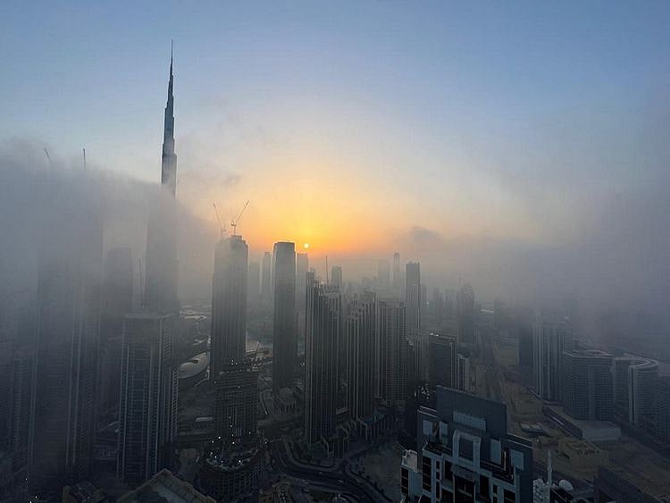 Fog in Dubai
