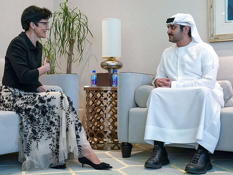 Sheikh Maktoum and Jane Fraser, CEO of Citigroup