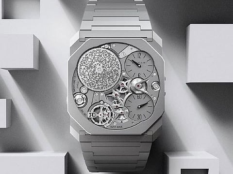 The new Bulgari Octo Finissimo Ultra is the thinnest mechanical watch in the world. 