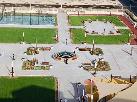 The new park has a children’s play area with a rubber floor, a rubber track for walking and running, a multi-use playground and a fountain, among other attractions
