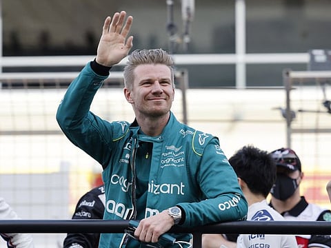 Back for more... Hulkenberg finished 17th in the season-opening race in Bahrain last week after standing in for Vettel for the British team.