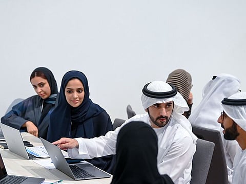Sheikh Hamdan bin Mohammed bin Rashid Al Maktoum at the summit