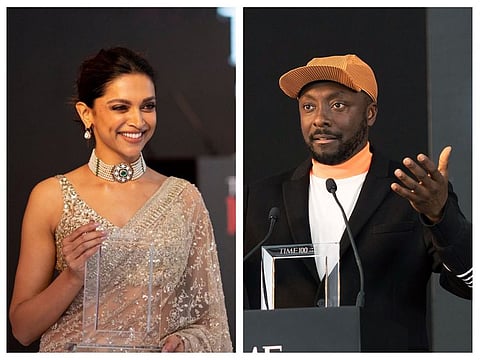 Deepika Padukone and will.i.am in Dubai for the Time100 Impact Awards