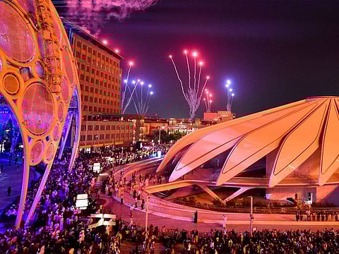 File photo of closing ceremony of Expo 2020 - the global event was mentioned in the video on UAE's milestones