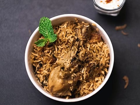 Moplah-style chicken biryani from Kerala