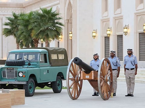 The iftar cannon cannon will be initially placed outside Sheikh Zayed Mosque in Fujairah, police said. 