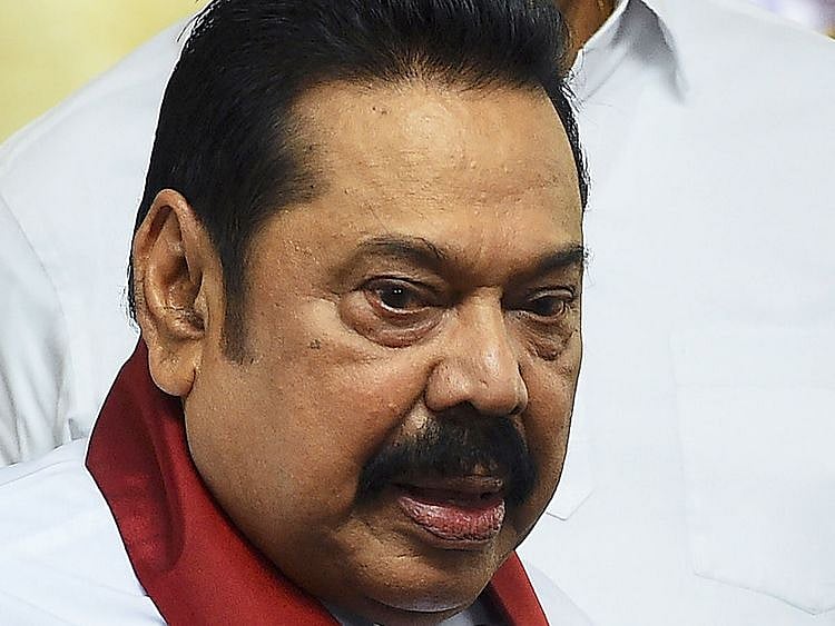 Sri Lanka's Prime Minister Mahinda Rajapaksa