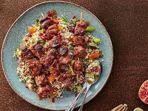 A recipe for Iftar: Spiced sumac Welsh lamb kebabs with cauliflower couscous