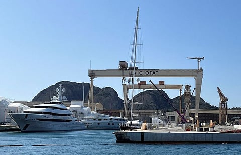 Superyacht "Amore Vero" is seen at La Ciotat Port near Marseille city, France, March 22, 2022.