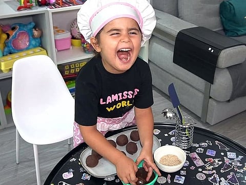 Here's a peek into this 5-year-old's world of cooking and baking