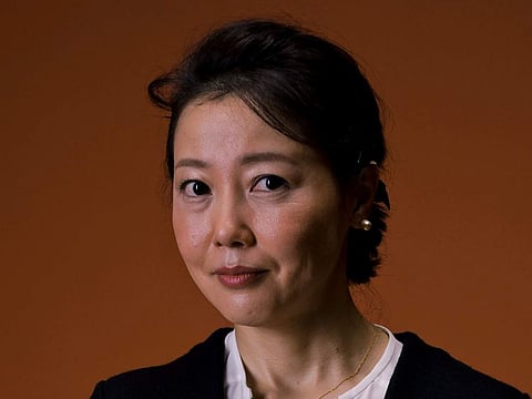 In this picture taken on Tuesday, October 18, 2016, director Miwa Nishikawa poses for portraits for the film 'Nagai Iiwake' (Long excuses), at the 11th edition of the Rome Film Festival in Rome.