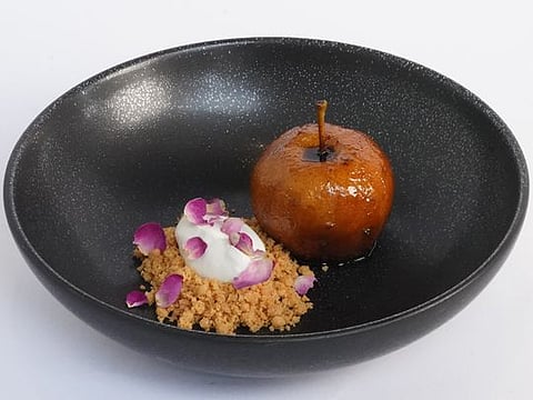 Apple ma'moul with kashta or clotted cream recipe