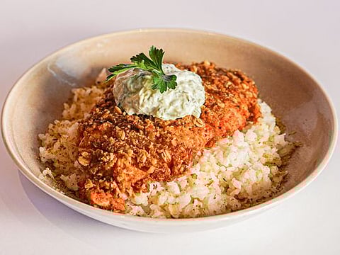 Gluten-free recipe for one-pot pistachio chicken with coconut rice