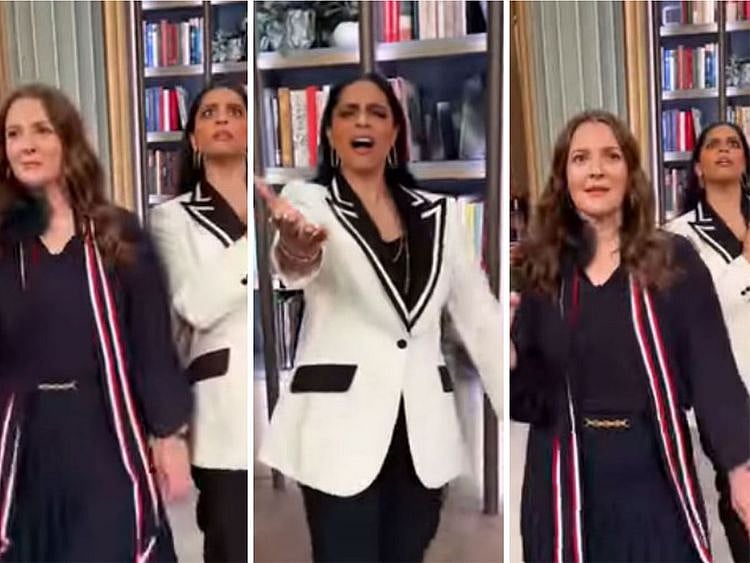 Lilly Singh and Drew Barrymore