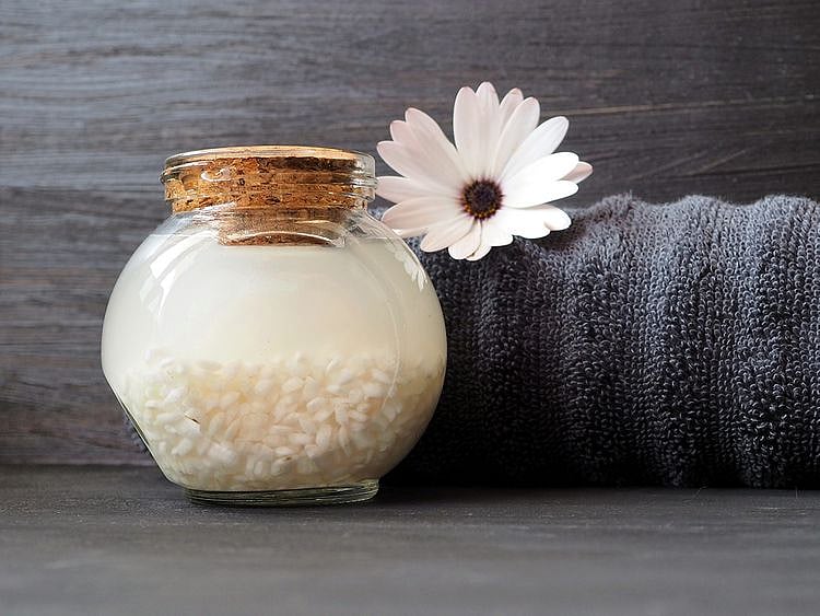 Rice water long hair scalp red yao tribe 