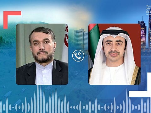 Sheikh Abdullah bin Zayed Al Nahyan and Hossein Amir-Abdollahian exchanged Ramadan greetings over the phone on Saturday.