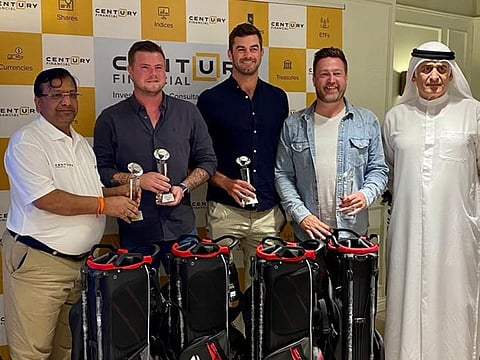 The winning team of the recent Troon Dubai Pro-Am: Scott Graham, Neil Maidment, Greg Coates and Graeme Cooper.
