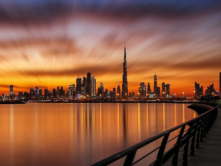 Stock Dubai skyline