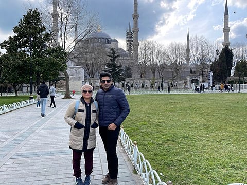 Jamil Mohamed and Nisha Jamil in Istanbul, Turkey