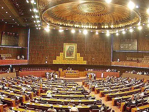 A joint session of Pakistan's parliament passed the Supreme Court (Practice and Procedure) Bill, 2023 on Monday, April 10, 2023, after it was returned by President Alvi for reconsideration.