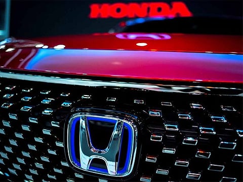 The Honda Motor logo is pictured at the 43rd Bangkok International Motor Show, in Bangkok, Thailand, on March 22, 2022. 