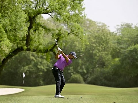 Dubai-based golfer Shiv Kapur in action.