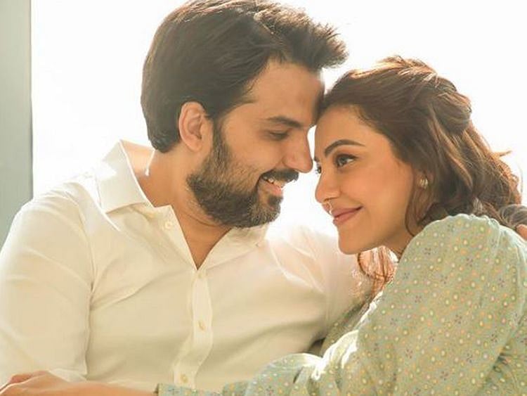 Kajal Aggarwal with her husband