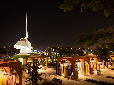 The pop-up market is open daily from 8:30pm until 12 midnight in the outdoor space between the main building and The Scroll Monument