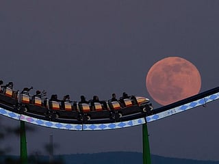 Photos: Sky lit up by rare full 'Pink Moon'