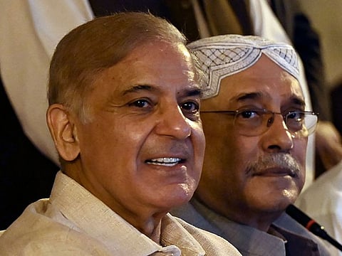 Prime Minister Shehbaz Sharif  and former Pakistan's President Asif Ali Zardari.