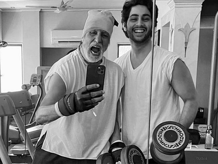 Amitabh Bachchan and Agastya Nanda