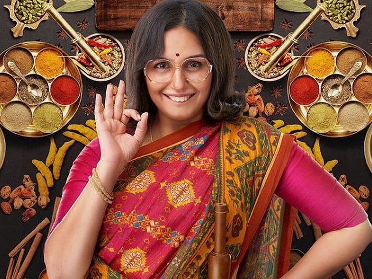 Huma Qureshi as Tarla Dalal in the poster for the upcoming movie