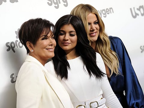 Television personalities Kris Jenner, from left, Kylie Jenner and Khloe Kardashian.
