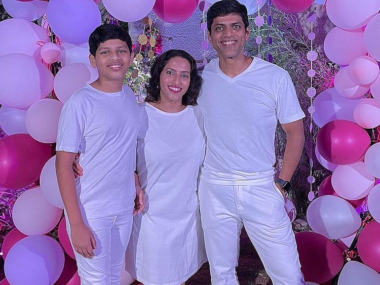 Lijo, Nini and their son, Leon