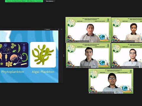 Participants at the EEG public speaking competition. 