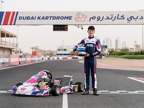14-year-old Federico Rifai races for Xcel Motorsport and has broken records in the UAE this season.