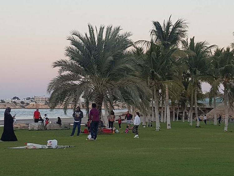 Beaches are very popular with families in Oman. 