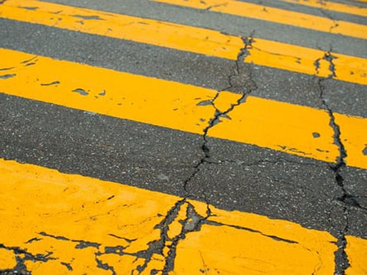 cracked road