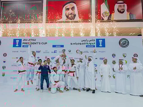 Baniyas Club dominated both the Men’s and Women’s divisions Abu Dhabi’s Jiu Jitsu Arena. 